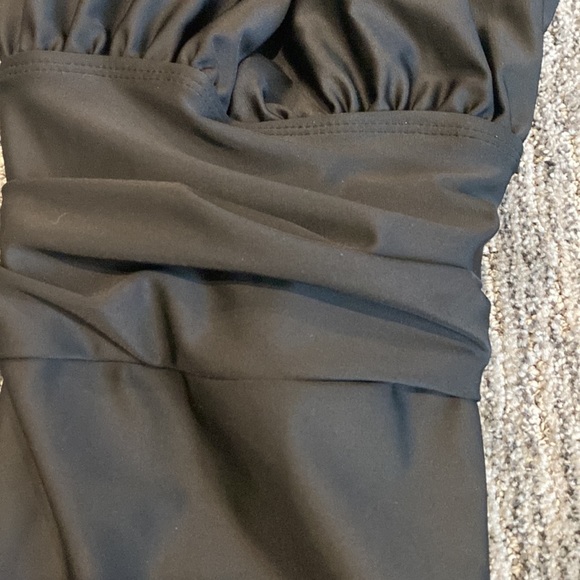 New ruched style black one piece swimwear - Picture 3 of 10
